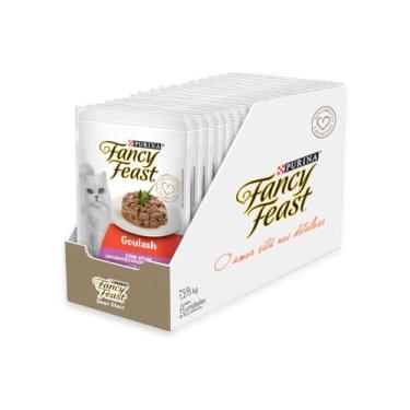 Imagem de Pack Nestlé Purina Fancy Feast Ração Úmida Para Gatos Goulash Atum - Com 15 Sachês 85g