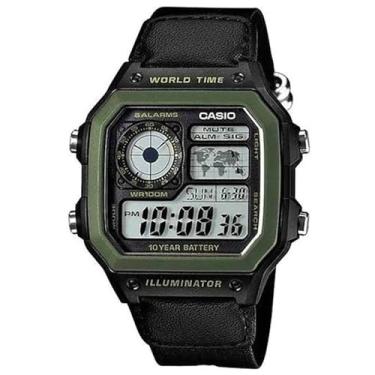 Imagem de Relógio Masculino Digital Casio AE1200WHB1BVDF - Preto