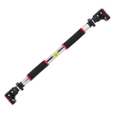 Imagem de AKT Barra de puxar horizontal multifuncional interior casa sem perfuração equipamento de exercício trava de segurança para puxar push ups sit-ups rolamento de carga 200 kg, 93-120 cm