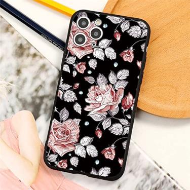 Imagem de Capa de telefone 3D Rose Flower com relevo para iPhone SE2 8 7 6 6S Plus 5 Capa de silicone macio para iPhone 13 11 12 Pro XS Capa MAX XR X, 3cufenhu, para iPhone 7 8 SE2020