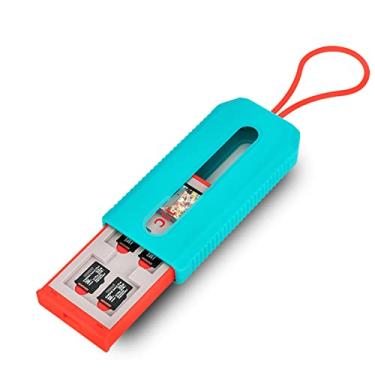 Imagem de (Não serve para cartão SD) Capa de cartão Switch Game para 6 jogos Nintendo e 12 cartões micro SD, suporte de cartão de armazenamento para Nintendo Switch ou PS Vita, caixa de cartão de jogo