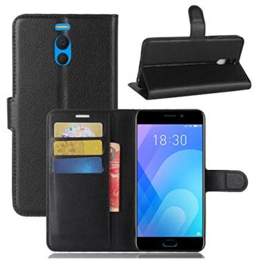 Imagem de Capa MEIZU M6 Note (Meilan Note6) – Capa carteira dobrável de couro PU Manyip para MEIZU M6 Note (Meilan Note6), capa de proteção de telefone estilo empresarial, capa com [compartimentos para dinheiro