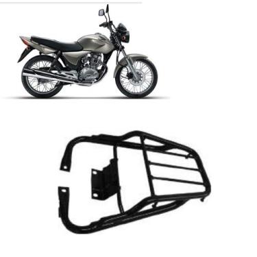Imagem de Bagageiro Cg Titan 2000 2001 2002 2003 Reforçado Curto Preto - MA Moto