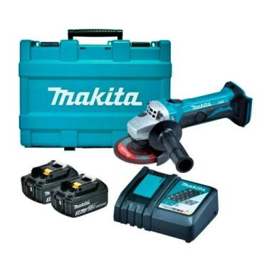 Imagem de Esmerilhadeira Angular 115mm 4-1/2'' 11000 RPM com Bateria Carregador 