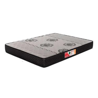 Imagem de Colchão Casal Jade Espuma D45 (20x138x188) Cinza e Preto - Prorelax