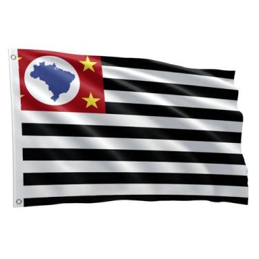 Imagem de Bandeira Dos Estados Brasileiros Grande 1,50 X 0,90 M - Fadrix, São pa