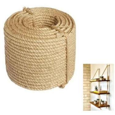 Imagem de Corda Sisal Natural 12mm P/ Decoraçao Artesanato Selaria 20m - Apaeb