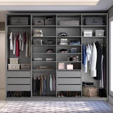 Imagem de Closet Casal 100% Mdf Bp 4 Vaos 6 Gavetas Sion Urbi