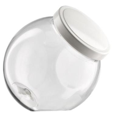 Imagem de Pote Plástico Bandeirante Tampa Branca Baleiro Doce 500ml - Bandeirant