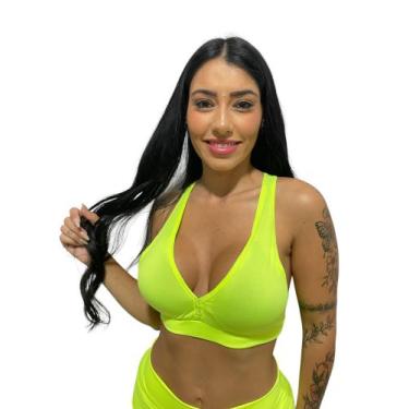 Imagem de Top nadador sem bojo feminino TB moda fitness academia e ginástica, Ve