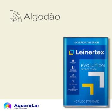 Imagem de Evolution Acrílico Leinertex Fosco 18L, ALGODÃO