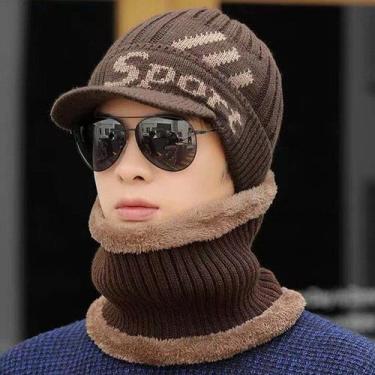 Imagem de Boné De Inverno Unissex De Malha Com Borda Grossa  - ElaShopp