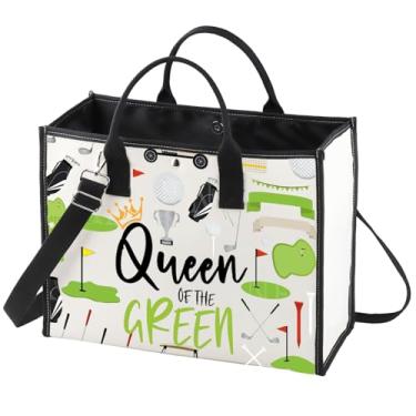 Imagem de WZMPA Kit de sobrevivência da rainha do golfe, presentes para jogadores de golfe, rainha do verde, bolsa com zíper, acessórios de viagem para golfe, Pulseira Queen Green