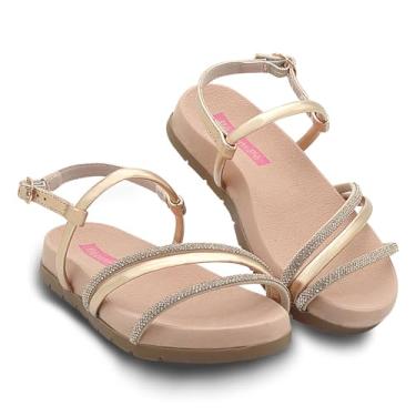 Imagem de Sandália Infantil Papete Menina Birken Moda Verão Com Brilho (Nude, BR, Criança de 4 a 8 anos, Numérico, 25)