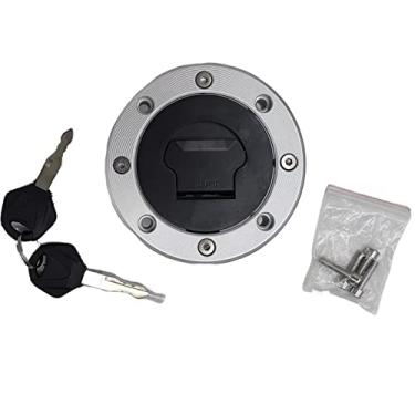 Imagem de XDF Tampa do tanque de combustível de gás compatível com Suzuki GSX400 GSX600 GS500 GS600F GSXR600 GSXR600 GSXR750 GSXR1000 TL1000S TL1000R GSX600F SV650/SV650S 1999-2002 GSF1200 0/Bandit 1200 2001-2004
