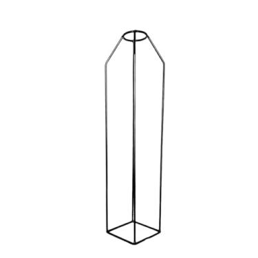 Imagem de Generic Suporte de vaso de metal com formato geométrico, decoração de mesa, design minimalista para lareiras, versátil, 9x9x42cm, moldura de ferro