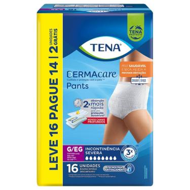 Imagem de Roupa Íntima Tena Dermacare Pants G/EG com 16 Unidades