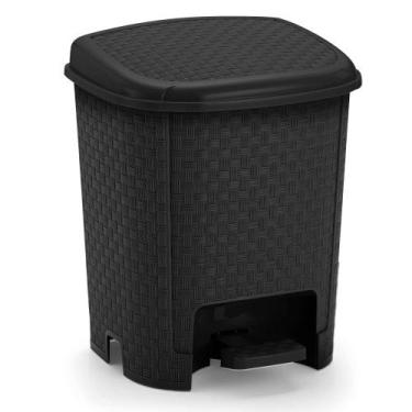 Imagem de Lixeira Rattan Cozinha Pedal 06 Litros Banheiro - Monte Libano - Monte