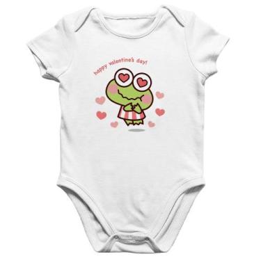Imagem de Body Bebê Algodão Happy Valentine's Day - Foca na Moda, Branco, P
