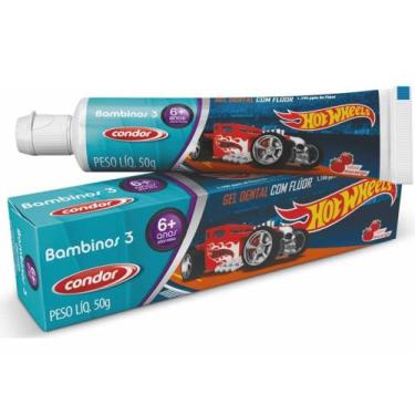 Imagem de Condor Gel Dental Kids 50G Hot Wheels +6 Anos