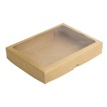 Imagem de Caixa 24 Doces com Visor S9 (19cm x 25cm x 4cm) Kraft 10 unidades Assk