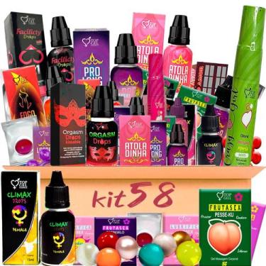 Imagem de Kit 58 Produtos Funcional Uso Pessoal Ou Revenda Sex Shop - Top Gel 