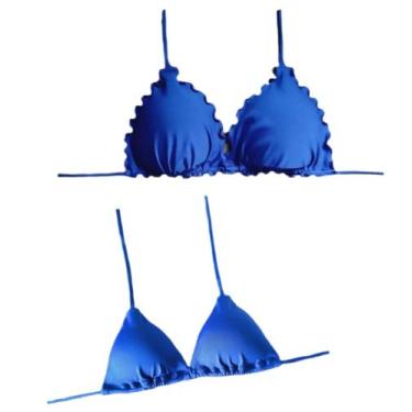 Imagem de Kit com Biquíni cortininha e Biquíni frufru com bojo - DE UMA MARIA PA