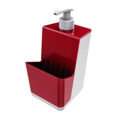 Imagem de Dispensador Para Detergente Líquido Dispenser Branco - Crippa, Vermelh