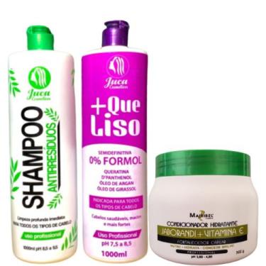 Imagem de Kit Ativo Progressiva Organica Matizadora + Que Liso 2x1l + Condiciona