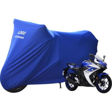 Imagem de Capa Para Moto Yamaha R1 Yzf R3 R6  De Tecido Helanca - Mz, Azul