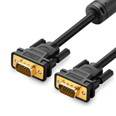 Imagem de Cabo VGA Macho 5 Metros Preto Alta Performance Resolução Full HD Conexão Estável Blindagem Reforçada Transmissão de Dados Eficiente Ideal para Escritório