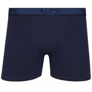 Imagem de Cueca Adulto Boxer Algodão Com Elastano 784-024 Lupo, G, Azul marinho
