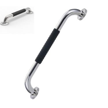 Imagem de Barra de Apoio Inox 30cm Suporte Antiderrapante Idoso Criança Gestante Cadeirante Acessibilidade Escada Corrimao Segurança Proteçao