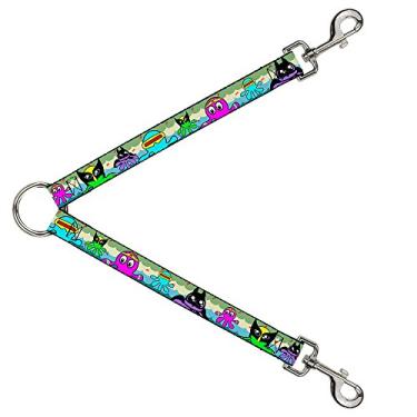 Imagem de Buckle-Down Divisor de coleira para cães com desenho de super-herói Polvo de 3 cm de comprimento e 2,5 cm de largura