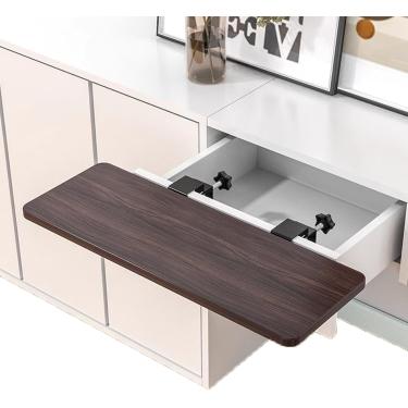 Imagem de Conjunto de trilhos de braçadeira de teclado, suporte de tecladoBandeja extensora de mesa ergonômica Bandeja de gaveta de teclado Extensão de mesa dobrável Suporte de teclado de computador F