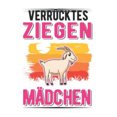 Imagem de Ziege Notizbuch: Verrücktes Ziegen Mädchen Ziegenwirt Ziege / 6x9 Zoll / 120 linierte Seiten