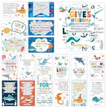 Imagem de 60 cartões de oração mini escrituras com versículos bíblicos variados para estudos bíblicos, presentes cristãos religiosos inspiradores para família - JK0408