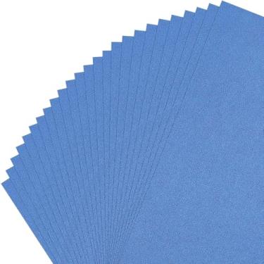 Imagem de Gartful 25 folhas de papel cartolina brilhante – 21,5 x 28 cm, papel cartolina metálico, 250 g/m2/40,8 kg, cartão de papel pesado premium para bricolage, confecção de cartões, convite, embrulho de