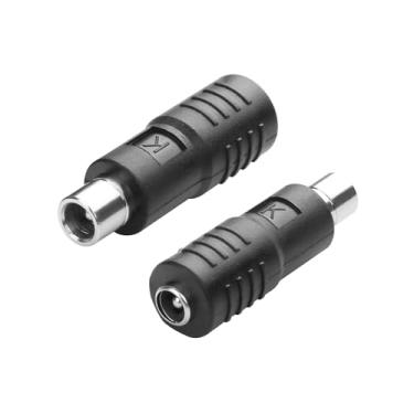 Imagem de YAODHAOD Adaptador DC5521 para DC8020, adaptador de conector DC5521 5,5 mm x 2,1 mm fêmea para DC8020 macho compatível com Jackery para painel solar RV gerador solar portátil (2 peças)