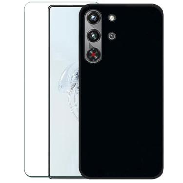 Imagem de Covthch Capa para ZTE Nubia Red Magic 10 Pro 5G com protetor de tela, RedMagic 10S Pro e Red Magic 10 Pro+, capa ultrafina de borracha de silicone TPU à prova de choque