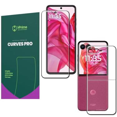 Imagem de Pel�cula Hprime Curves Para Motorola Razr 50 Ultra Frente e Verso - Alta Prote��o e Durabilidade