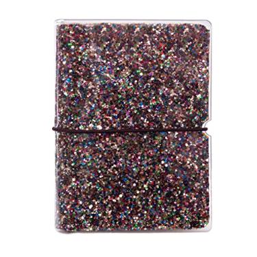 Imagem de Carteira feminina para cartões de crédito, lealidade, porta-cupons, miniorganizador de álbum de fotos, Glitter grosso multicolorido, one size