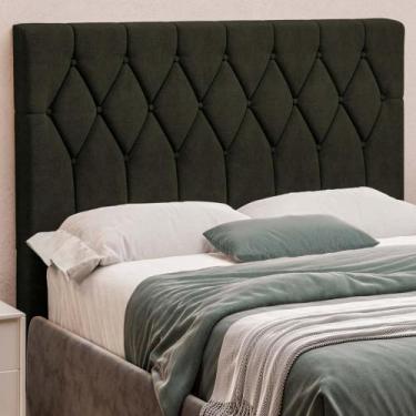 Imagem de Cabeceira Casal Estofada Veloplus Dobuê Miami - Dobue, Castor, Casal