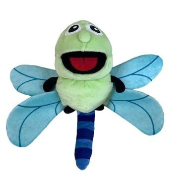 Imagem de Fantoche de Mão Insetos de Pelúcia, Brinquedos de Pelúcia, Acessório Educacional, Desenvolvimento Cognitivo (Libélula)