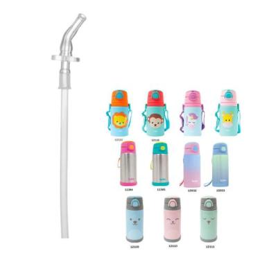 Imagem de Canudo Reposição Buba para Garrafinha Térmica Infantil Divertida para 