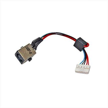 Imagem de DBParts Cabo de tomada de alimentação CC para Dell Inspiron 15R 5520 7520, Inspiron M521R 5525, Vostro 3560 P24F P24F001, P/N: WX67P 0WX67P CN-0WX67P 22G-004Q-A00, 5 fios, 5 pinos, plugue