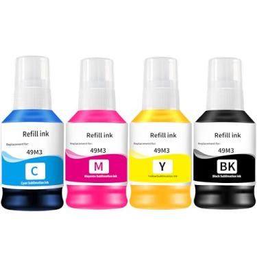 Imagem de HEG Tinta de sublimação T49M para impressora de sublimação F170 F570 (T49M1 T49M2 T49M3 T49M4 560ML sem ICC/Anti-UV/Autofill Ink