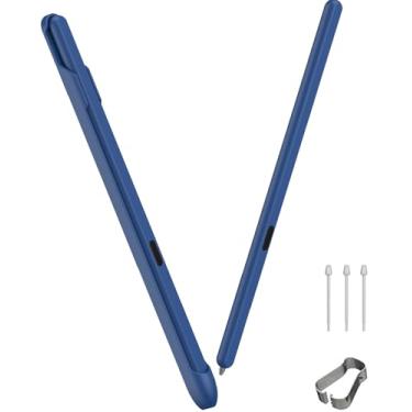 Imagem de Miimall Suporte para Samsung Galaxy Z Fold 6/5/4/3 S Pen e S Pen, ponta de 1,5 mm, 4096 níveis de detecção de pressão para Z Fold 3/4/5/6 Slim Stylus + capa, azul