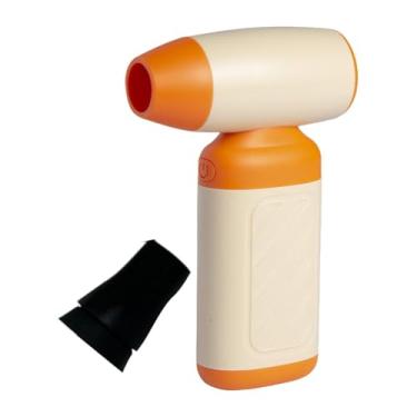Imagem de XLWLLNJ Duster elétrico Duster handheld Blower Supplies versáteis Fan Blower Air Blower Fan para Escritório de para Esportes ao Ar Livre, Laranja