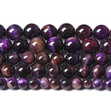 Imagem de 10 mm, 36 peças, pedra natural, multiroxa, olho de tigre, contas de pedra para fazer joias, pulseira faça você mesmo